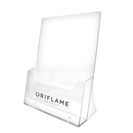 Stojak plexy na ulotki A4